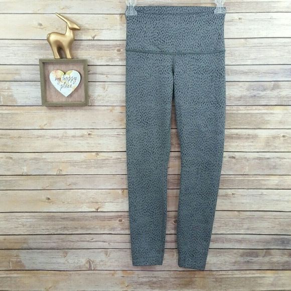 Lululemon Wunder Under Crop II Full-On Luon (Roll Down) Dottie Dash Slate Black - Picture 9 of 15